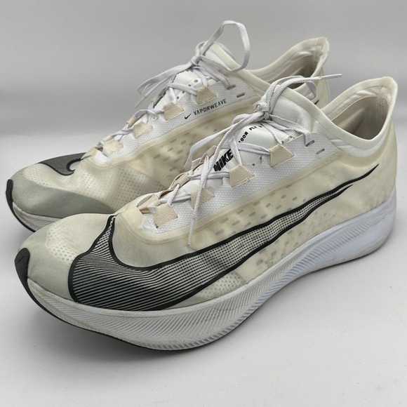Nike Zoom Fly 3 Vaporweave Sneakers Shoes Men Size 15 White Athletic Gym Running